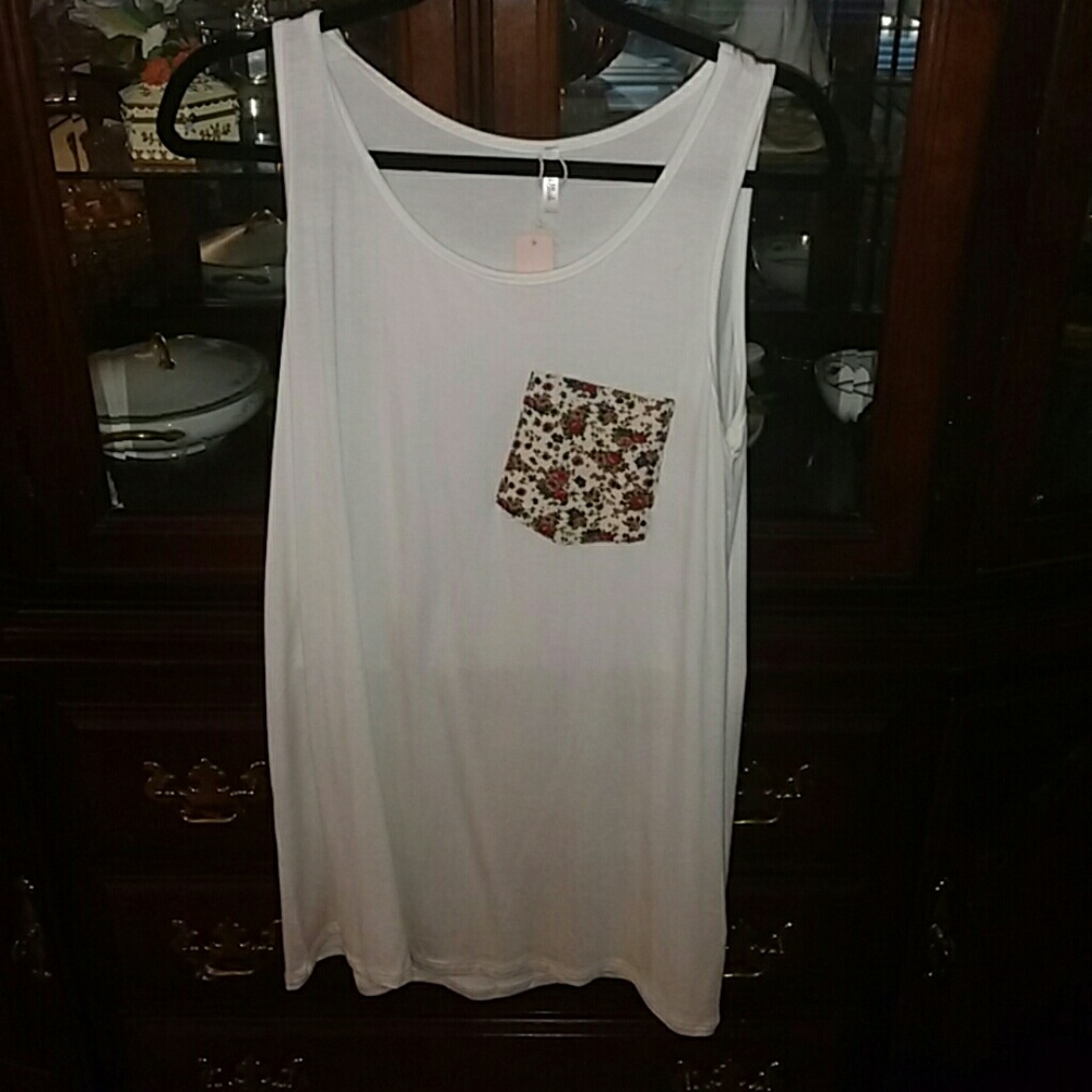 Pink Blush maternity tank M