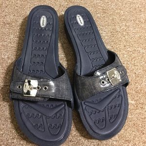 Navy sandals