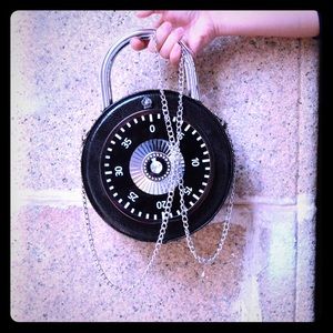 Novelty Combination Lock Shoulder Bag and Tote