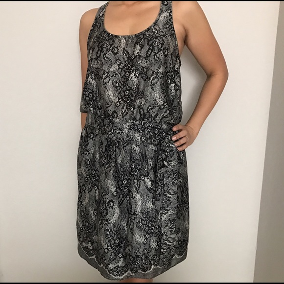 Collective Concepts Lace Pattern Racerback Dress - Picture 4 of 5