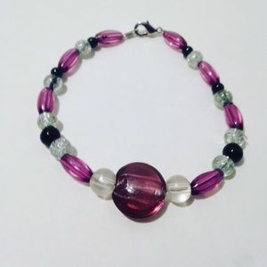 Purple Beaded Bracelet