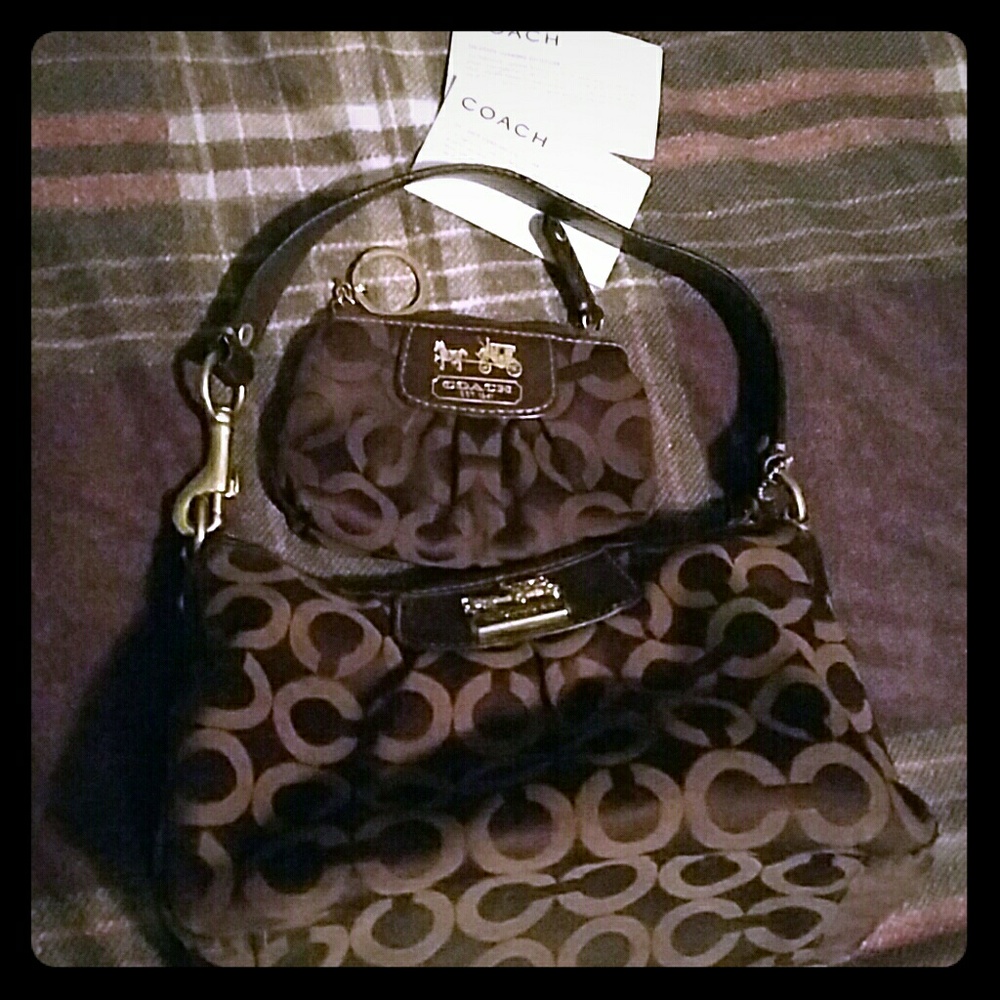 Brown Coach Purse and Wallet