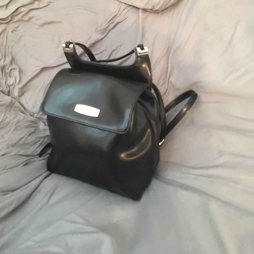 Vegan leather backpack