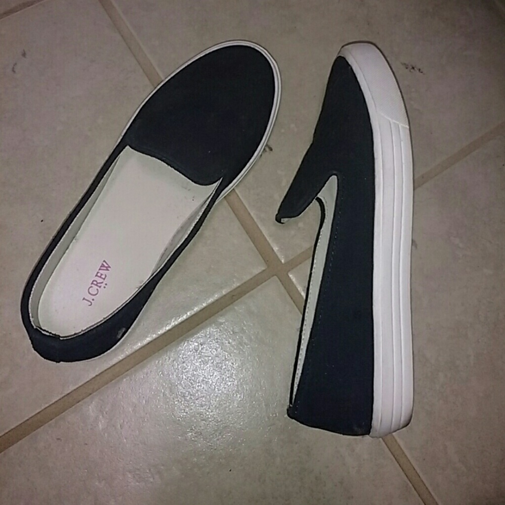 Flash sale! J. Crew suede slip on shoes 8