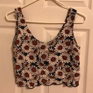 LA HEARTS daisy crop top (small)