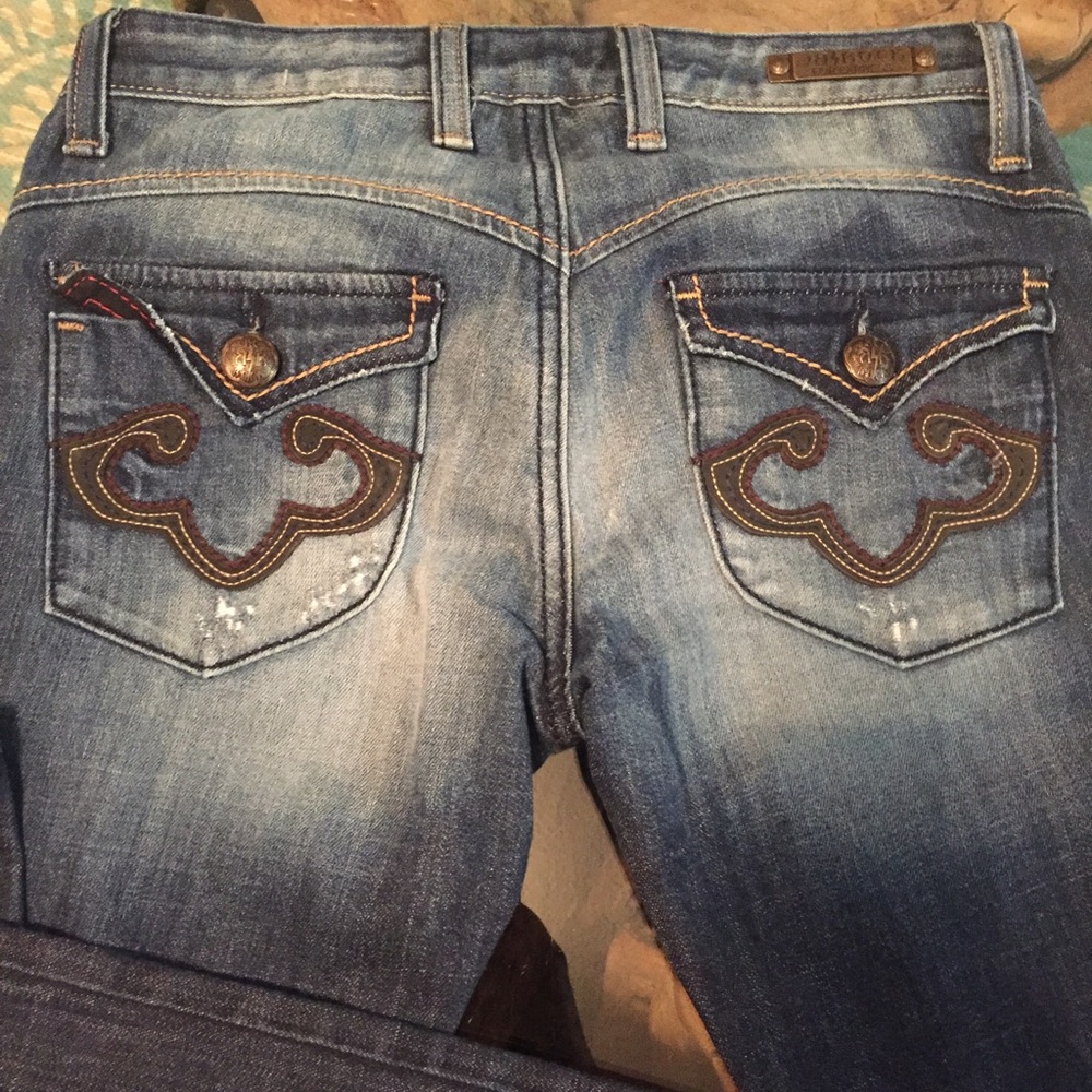 Express Rerock Boot Cut Jean Size 2 - Picture 4 of 5
