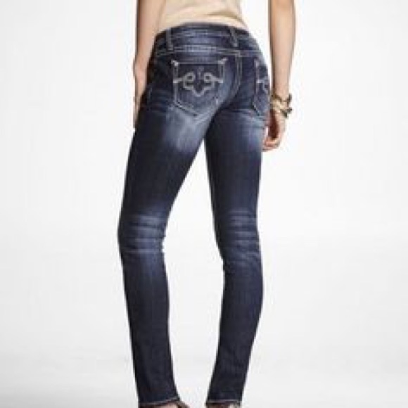 Express Rerock Boot Cut Jean Size 2 - Picture 3 of 5