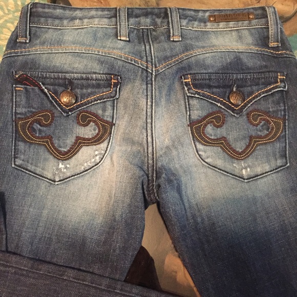 Express Rerock Boot Cut Jean Size 2 - Picture 4 of 5