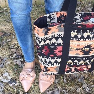 Artisanal jacquard weekender/ carry on