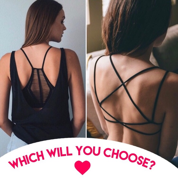 BOUTIQUE Other - ❌ SOLD❌Black Crisscross Bralette Slashed Caged Bra