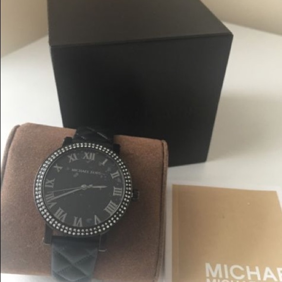 Michael Kors Black Dial Crystal Watch main image 4