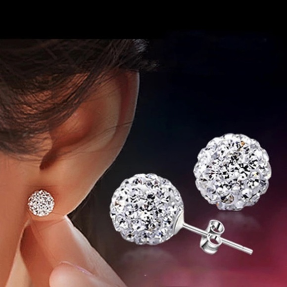 ✨Elegant Cz studs round disco ball✨ - Picture 4 of 5