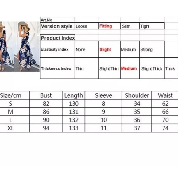 🌸Last one sale was 38$Floral chiffon dress - Picture 5 of 6