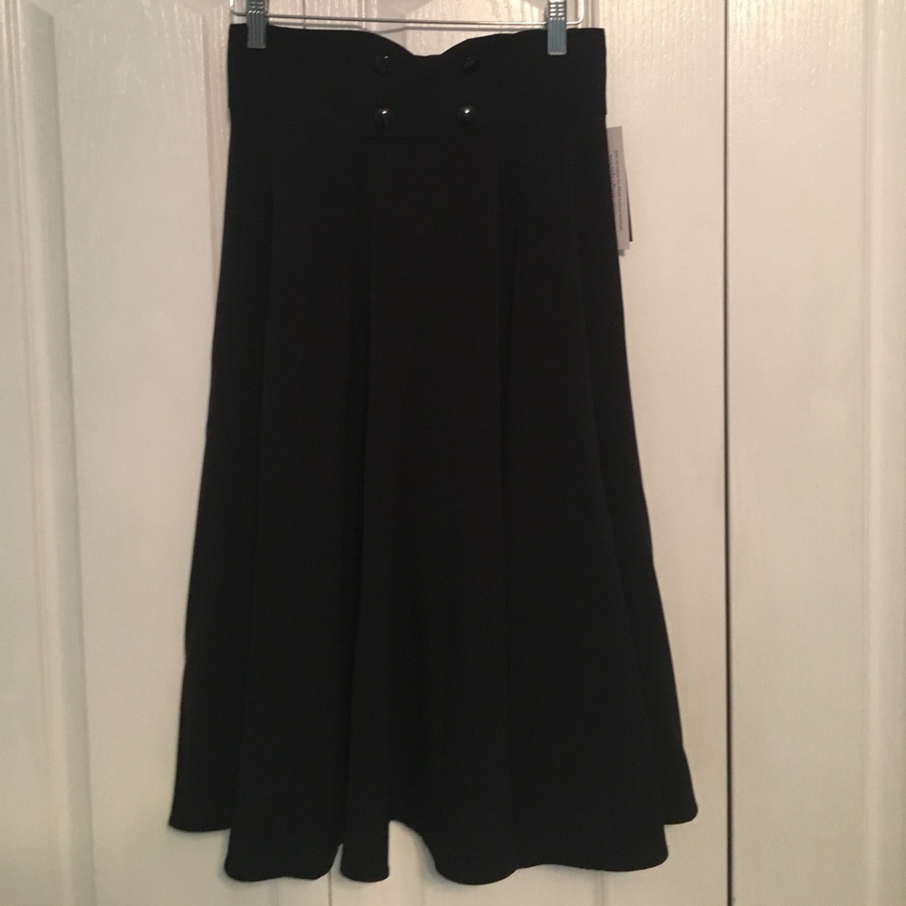 Black rockabilly skirt