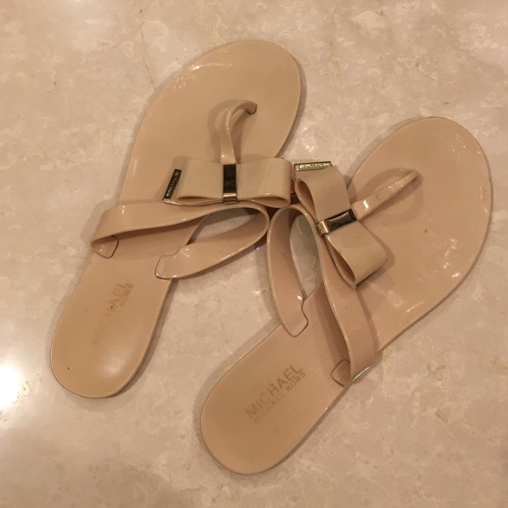 Michael Kors jelly bow sandals