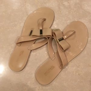 Michael Kors jelly bow sandals