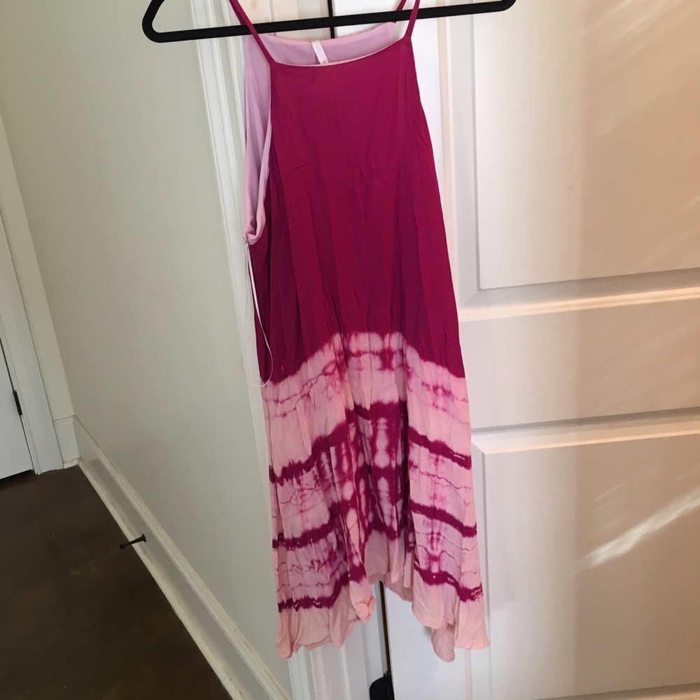 Pink tie dye sundress