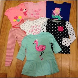 Lot of Girls Shirts Size 6