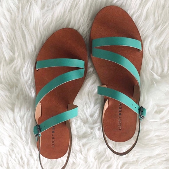 nwt//lucky brand โข alexcia sandals in mint - Picture 3 of 8