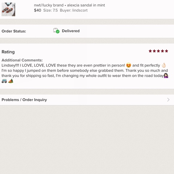 nwt//lucky brand โข alexcia sandals in mint - Picture 8 of 8