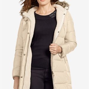 Lauren Ralph Lauren Faux-Fur Trim Down Puffer Coat