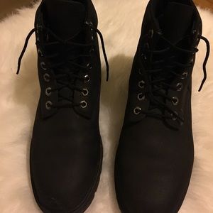 All black classic Timberlands