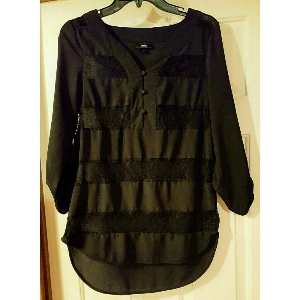 Mossimo black blouse tunic small