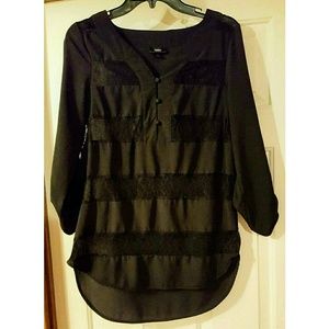 Mossimo black blouse tunic small