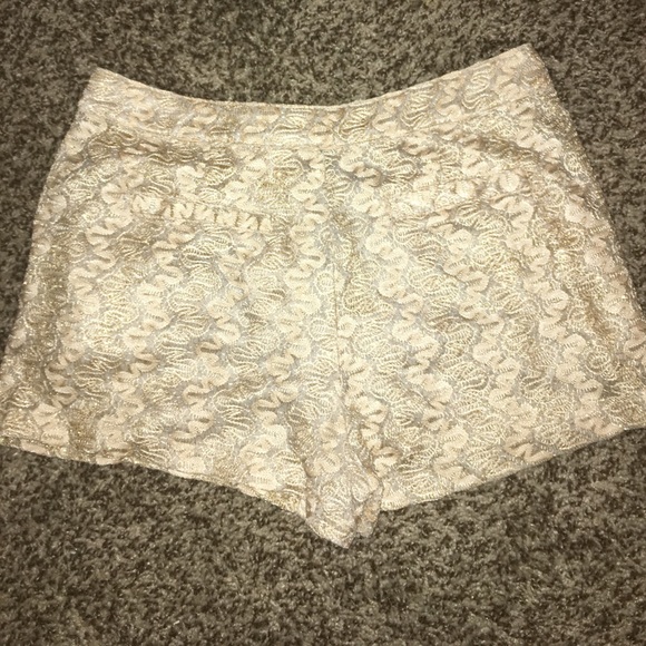 NWOT gold shimmer shorts! - Picture 4 of 6