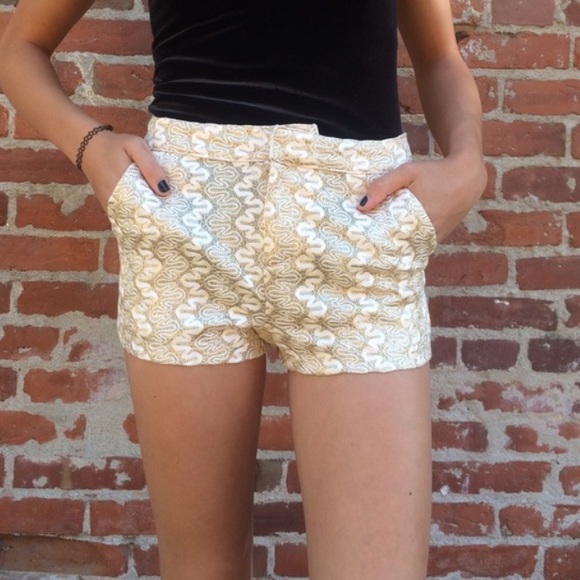 NWOT gold shimmer shorts! - Picture 1 of 6
