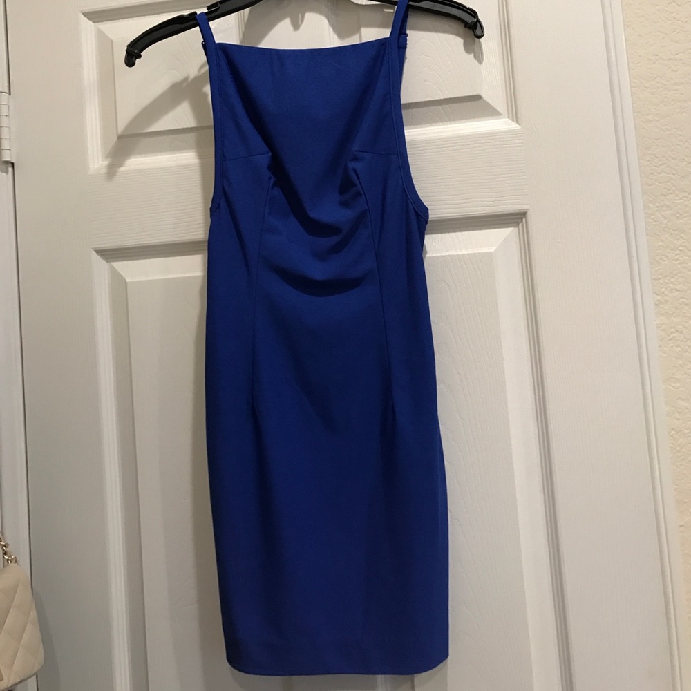 Blue mini dress