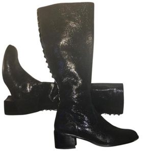 Adrianna Papell black Florence suede boots