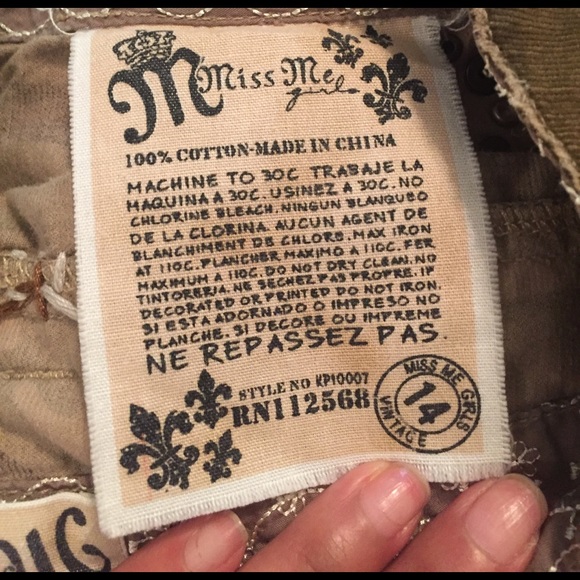 Camouflage Miss Me Jeans - Picture 8 of 8