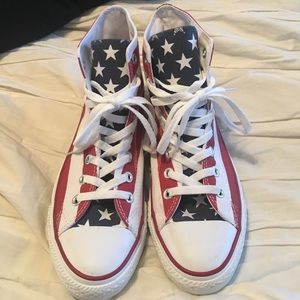 Converse American Flag High Tops