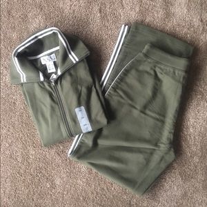 "New York Laundry" Green Cotton Track Suit