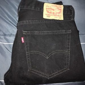 Men's Black Levi Strauss Jeans