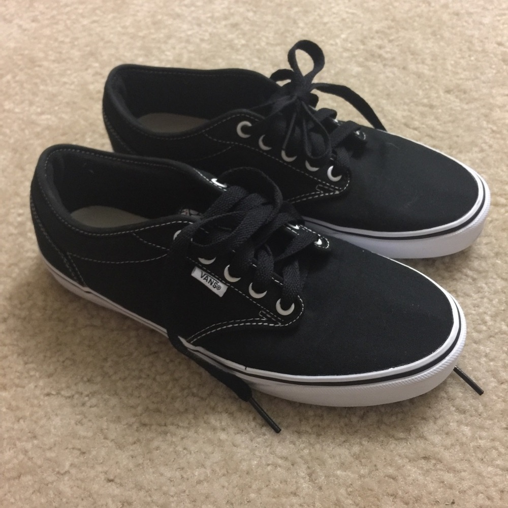 men's black vans size 10