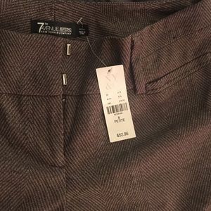 Brown patterned trousers