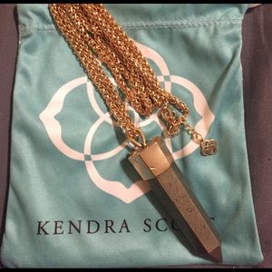 Kendra Scott Jayce Necklace in Pyrite/Rose Gold