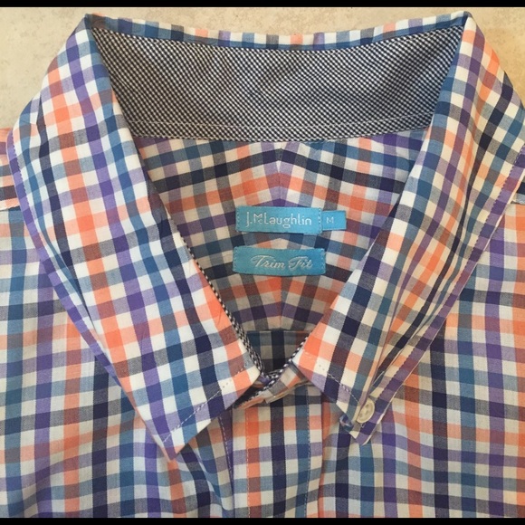 J. McLaughlin trim fit summer weight button down - Picture 2 of 4