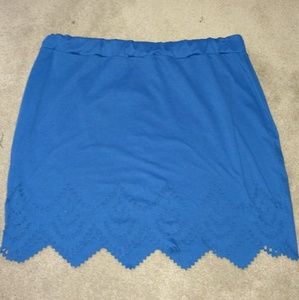 Blue skirt