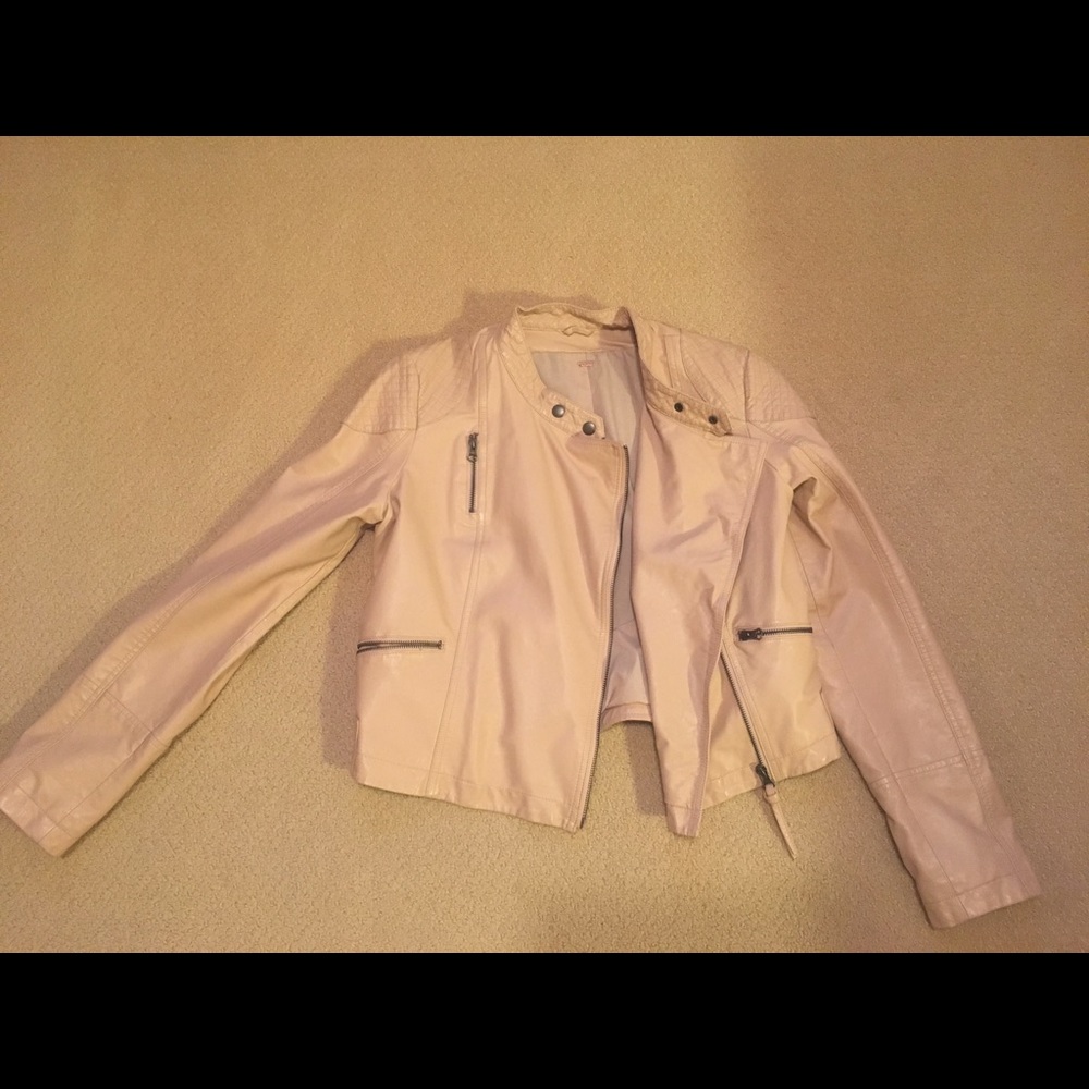 Beautiful Light pink leather jacket