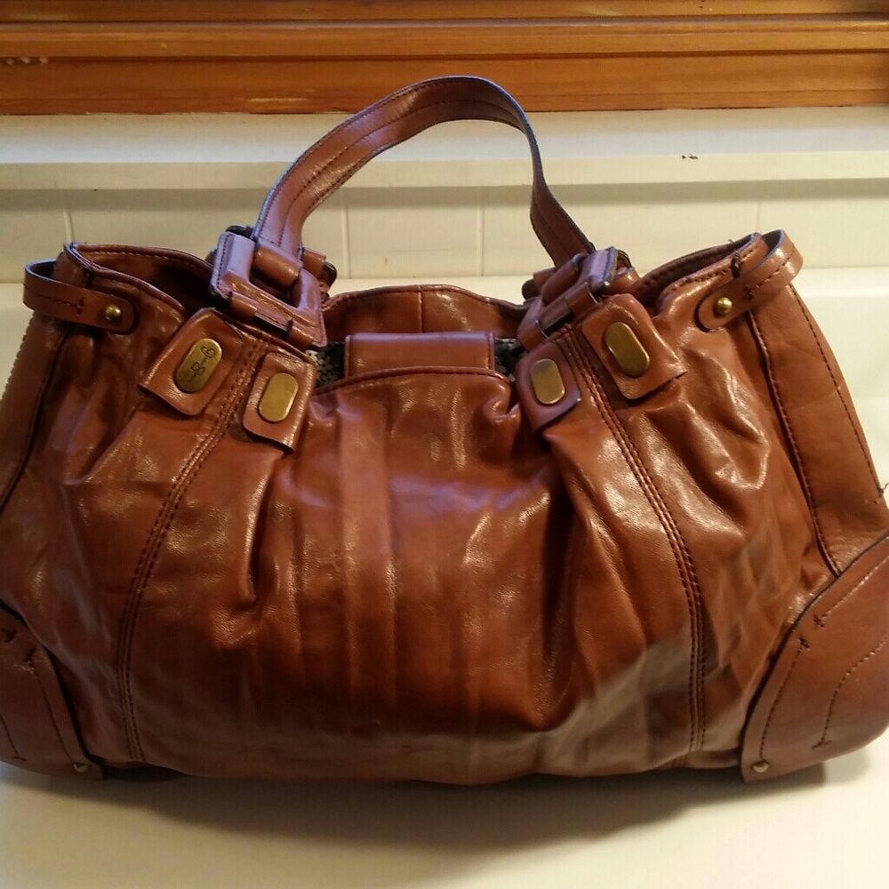 Jessica Simpson Brown Leather Hobo Bag