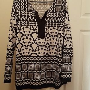 Womens long sleeve print shirt