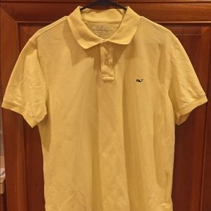 Men's Vineyard Vines Yellow Pique Polo