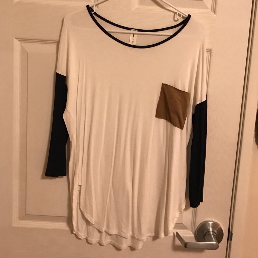 Vanilla Bay 2 toned long sleeve w/ pocket M