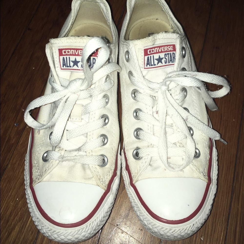 White Low-top Converses