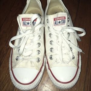 White Low-top Converses