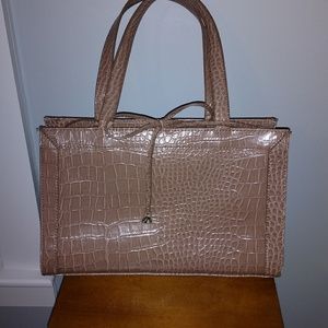 Liz Claiborne beige tote bag