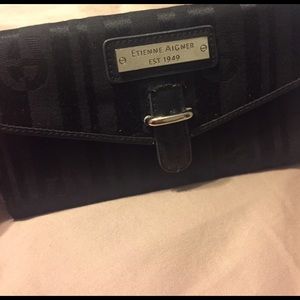Etienne Aigner black wallet
